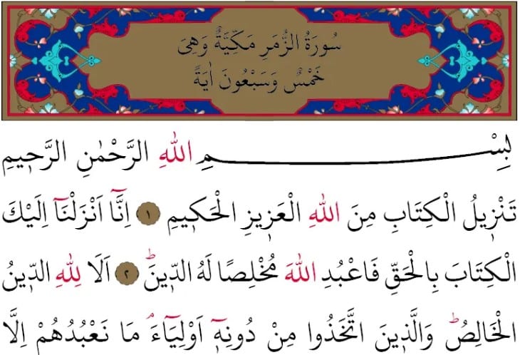  Kur’an-ı Kerim Okumalarından Notlar: Zümer Suresi 1–9